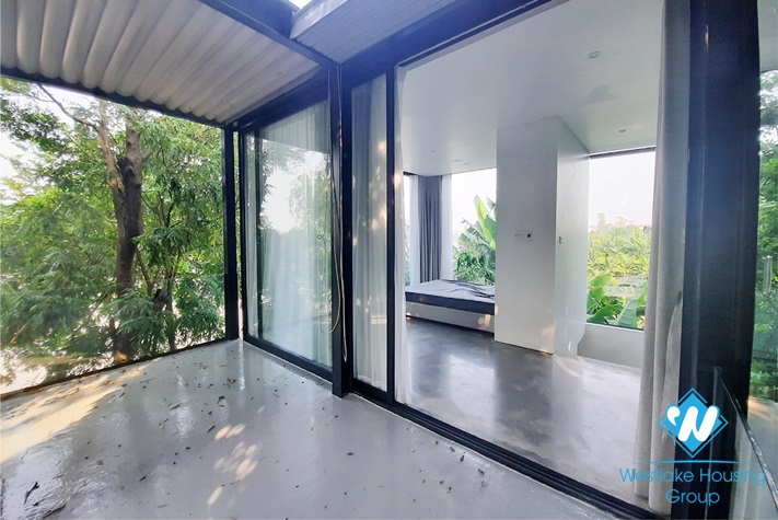 Modern style one bedroom river view house for rent in Ngoc Thuy, Long Bien district
