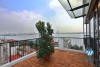A three-bedroom duplex with lake view on the top floor on Dang Thai Mai street 