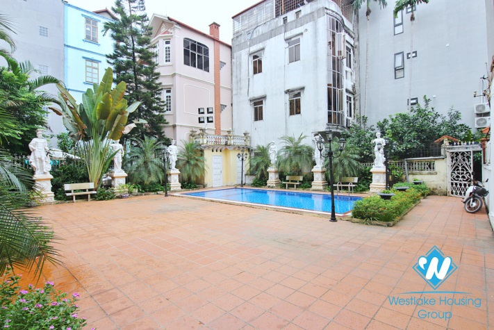 A charming house with swimming pool for rent in Au co st, Tay Ho District
