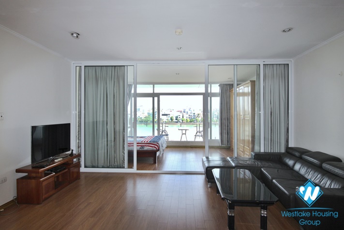 Lake view two bedrooms apartment for rent in Quang An, Tay Ho