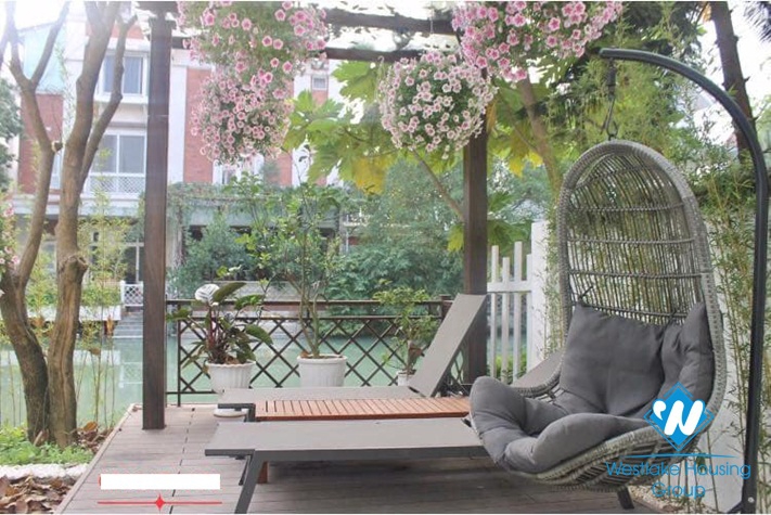 Modern 3 bedrooms villa for rent in Vinhomes Riverside, Long Bien district, Hanoi