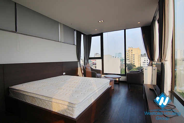 Studio apartment is designed with lots of light and lake view for rent in Ho Ba Mau, Hai Ba Trung