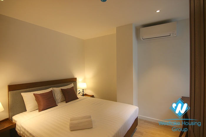 A lovely serviced apartment in Japanese style for rent in Ba Dinh District