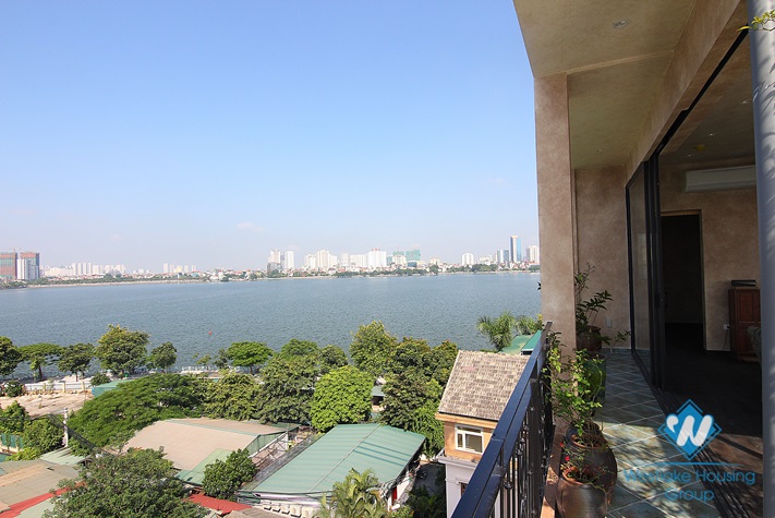 A Elegant and Modern 03 Bedrooms Duplex with lakeview for rent in Dang Thai Mai st, Tay Ho area.