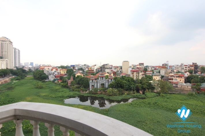 Spacious 3 bedroom apartment available for rent on Xuan Dieu street, Tay Ho, Hanoi.