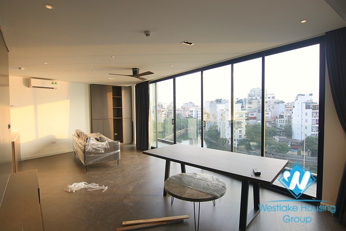 Brand new, modern styling apartment with amazing Truc Bach lake view for rent