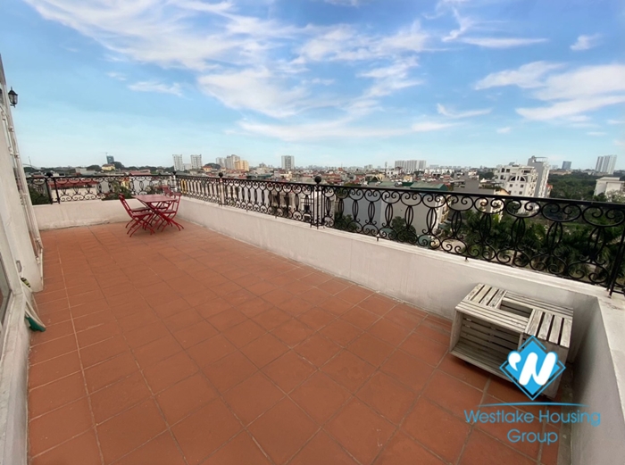 Magnificent 02 bedroom apartment with breaking view from wonderful balcony for rent  in Ngoc Thuy