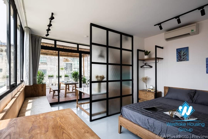 Beautiful 2-bedroom apartment in a quiet alley in Hoan Kiem district