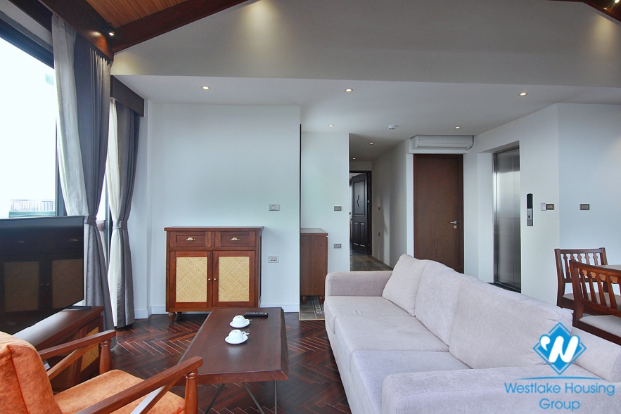 Asian contemporary design 2 BR PENTHOUSE for rent in the heart of Tay Ho, Hanoi