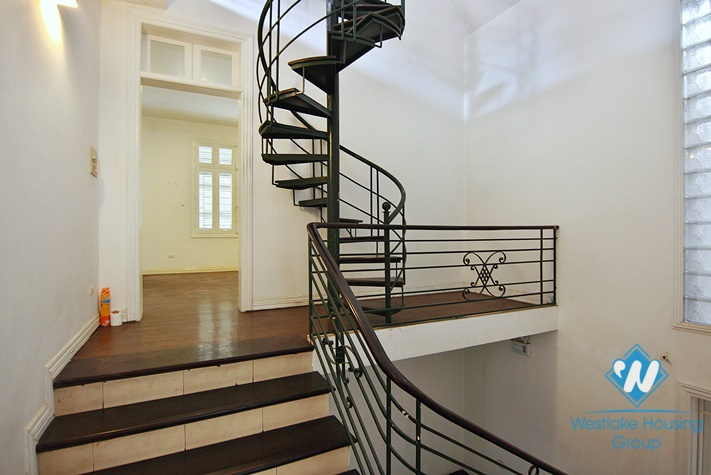 An unfurnished four-bedroom house on Tay Ho street, Tay Ho district