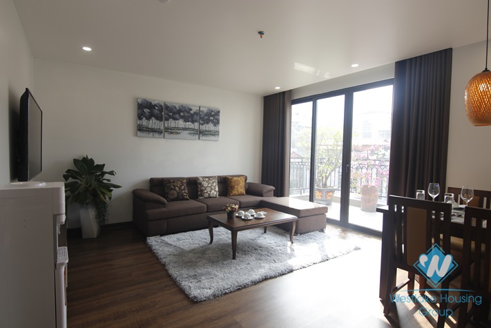 Brand new 2 bedrooms apartment with lovely balcony for rent in Kim Ma Thuong, Ba Dinh