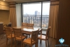 A furnished and cozy 3 bedroom apartment for rent in Hong Kong Tower, Dong Da district