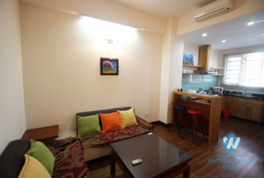 Comfortable one bedroom apartment for rent in Tran Phu street, Ba Dinh district, Ha Noi