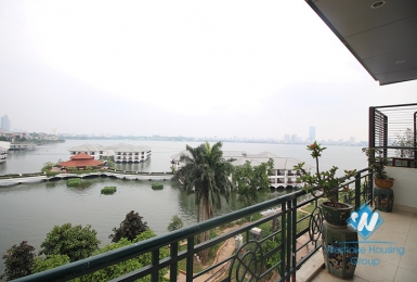 Lake overlooking views apartment for rent in Tay Ho, Hanoi