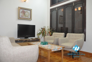 Lake side apartment for rent in Tay Ho with shared terrace