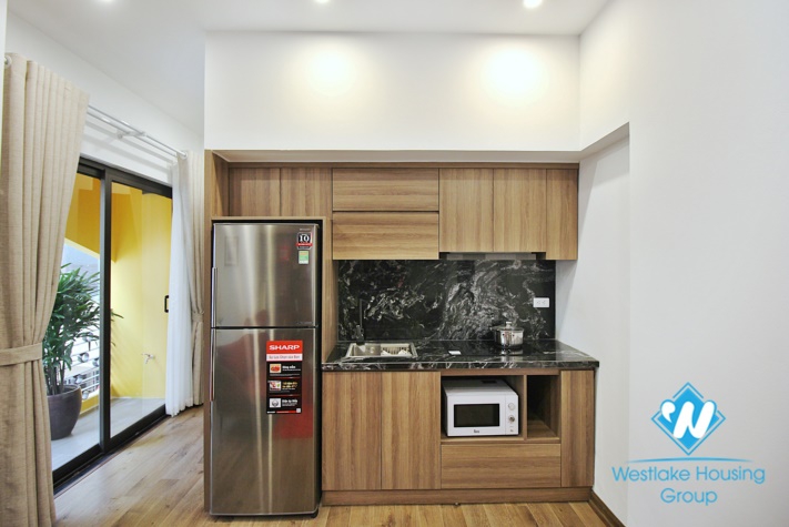 A unique 1 bedroom  duplex apartment with high quality furniture for rent in Tay Ho