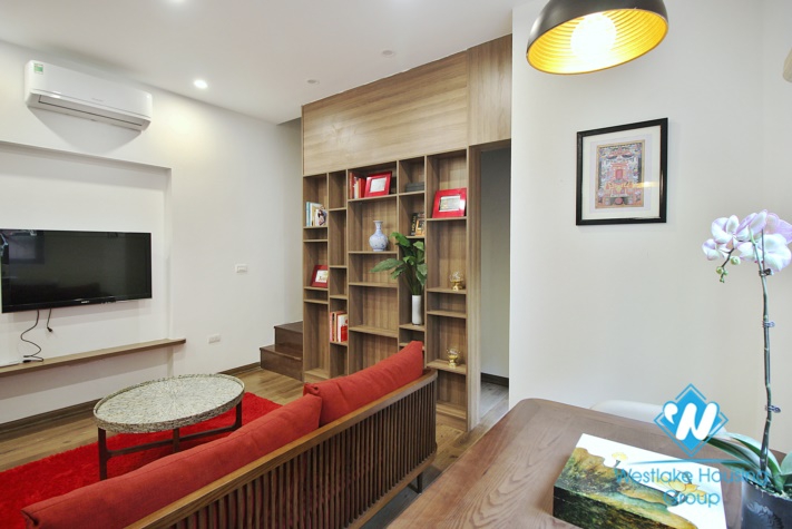 A unique 1 bedroom  duplex apartment with high quality furniture for rent in Tay Ho