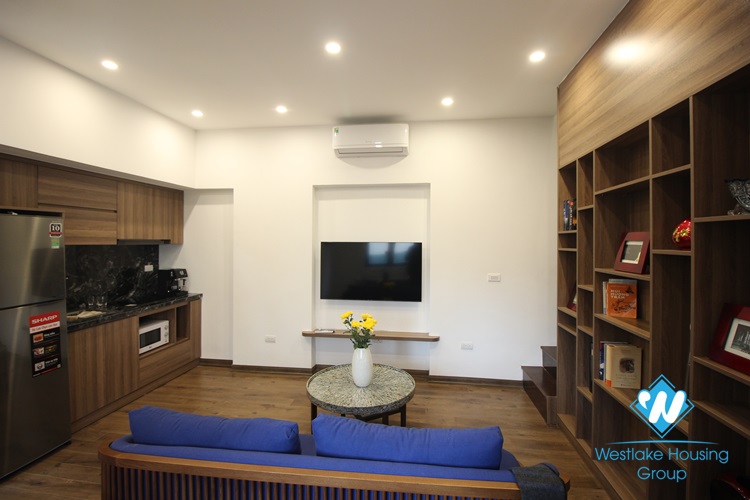 An interesting duplex 1 bedroom apartment for rent on Dang Thai Mai street