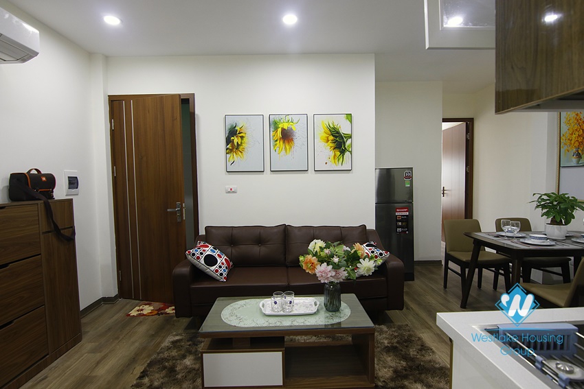 A furnished 2 bedrooms apartment for rent in Dao Tan, Ba Dinh