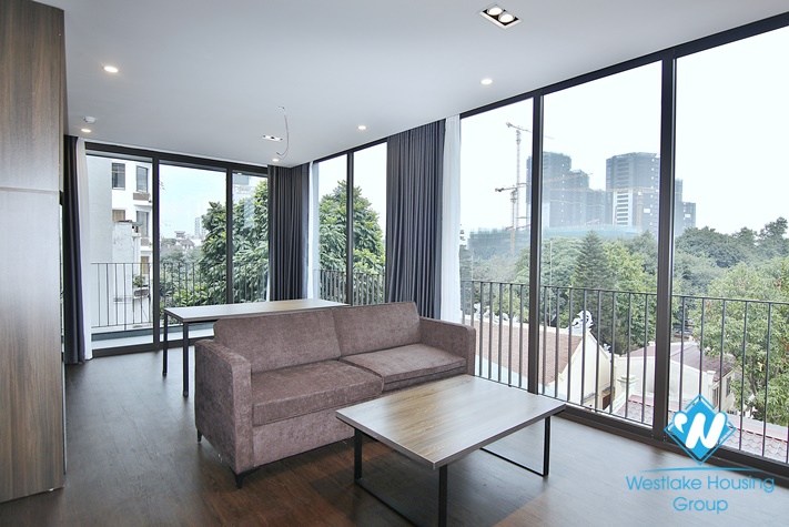 An elegant 2 bedroom apartment with amazing view from glass windows surounding for rent on To Ngoc Van 
