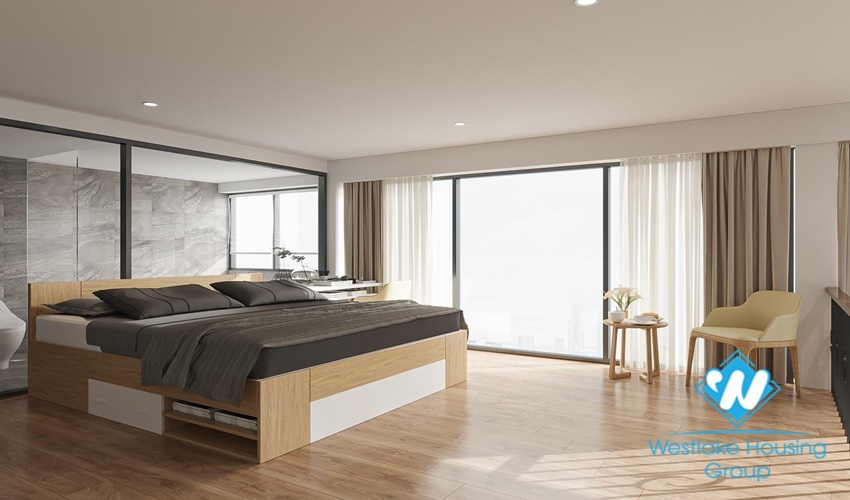 Minimalist, brand new pentstudio apartment for rent in Tay Ho District