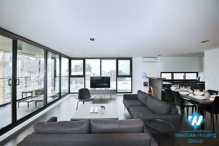 Super modern with lake view duplex to lease in Tay Ho district