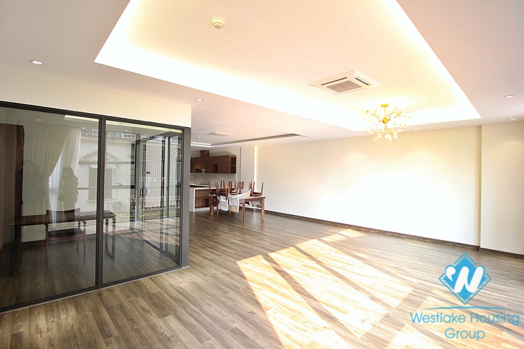 Spacious three bedrooms apartment for rent in Au Co street, Tay Ho
