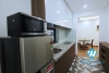 A modern, spacious 1 bedroom apartment for rent on Lieu Giai street, Ba Dinh 