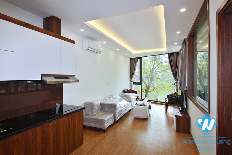 Lake view one bedroom apartment for rent in Yen Hoa street, Tay Ho