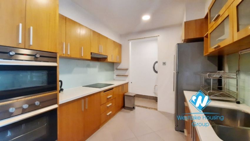 2 bedroom duplex apartment with lake view good location for rent in Tay Ho.
