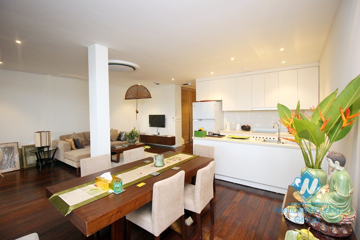 Lakeside executive apartment with large terrace for rent in Tay Ho, Hanoi