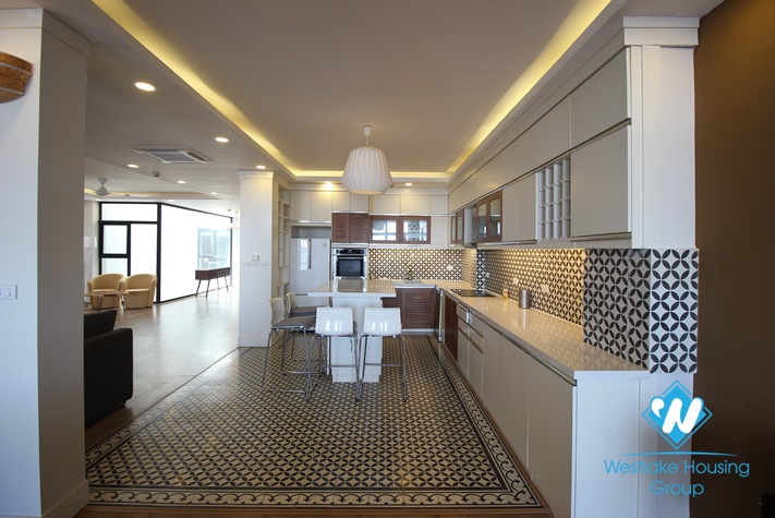 A big size apartment with 4 bedrooms on To Ngoc Van st, Tay Ho District 