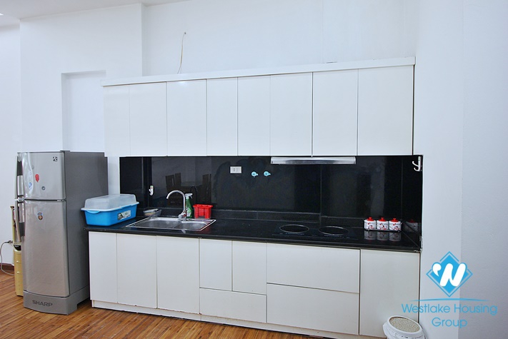 Lake view and modern furniture apartment for rent in Yen Phu village.