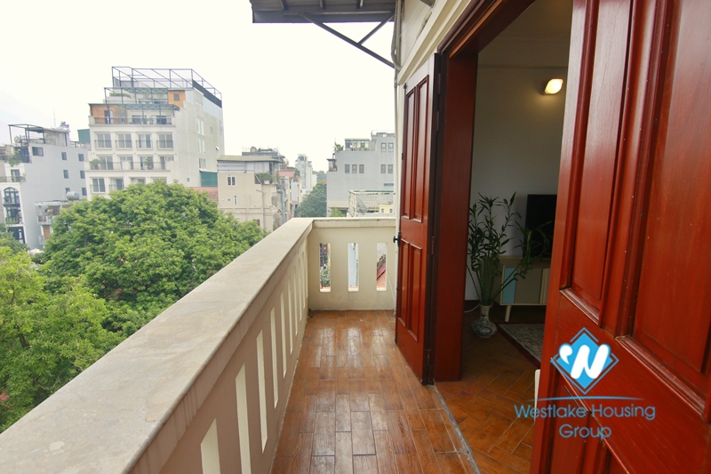 Super spacious, newly renovated lake view apartment for rent in Truc Bach, Ba Dinh