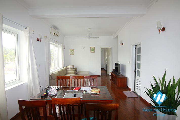 Old style apartment with 2 bedrooms for rent on Tu Hoa st, Tay Ho District