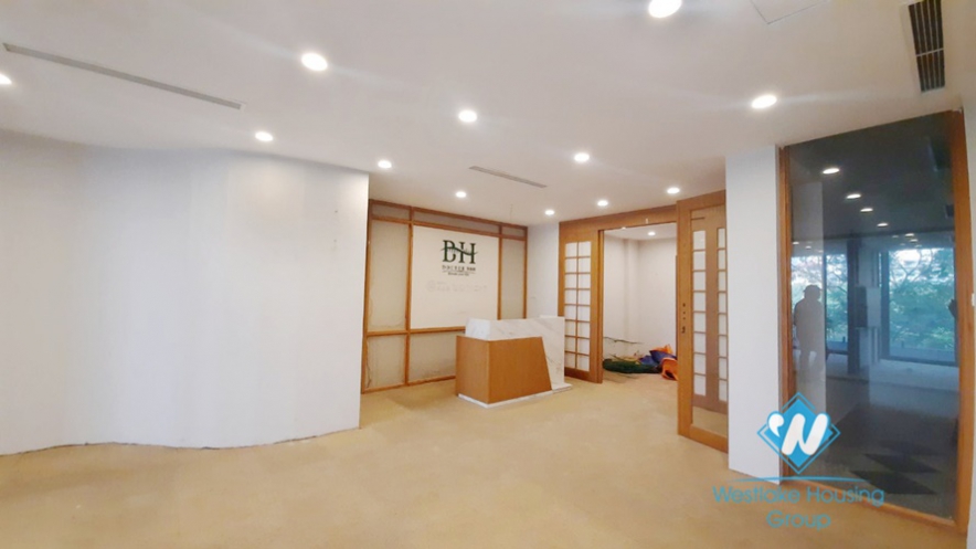 Lake view an office for rent in Truc Bach area