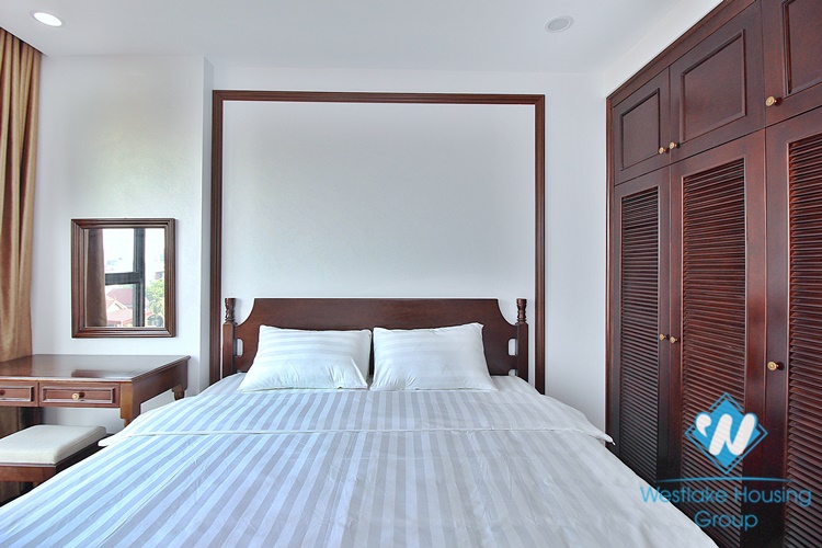 High-end 3 beds apartment with pretty terrace for rent in To Ngoc Van st, Tay Ho