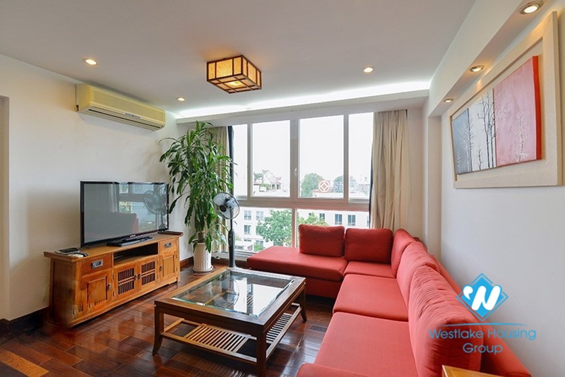Cozy penthouse available for rent in Truc Bach area, Ba Dinh, Hanoi