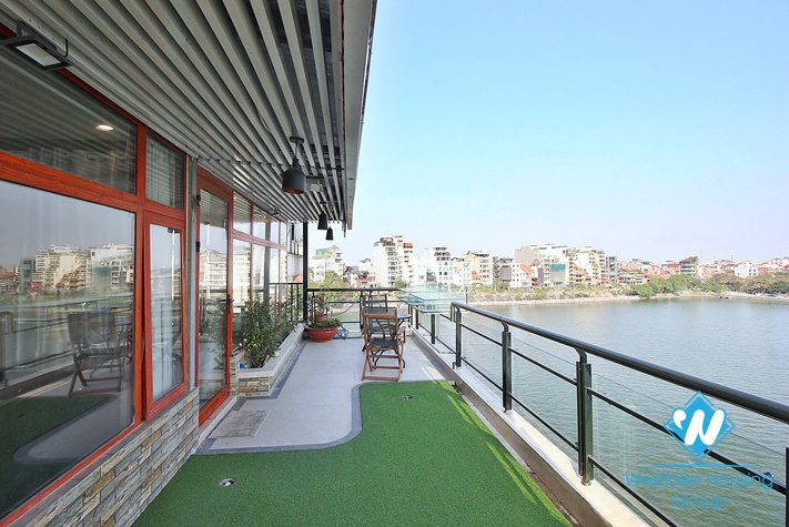 Lake view and spacious 1+ bedroom apartment for rent in Tay Ho