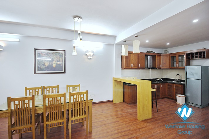 Spacious two bedroom apartment with lake view for rent on Nhat Chieu