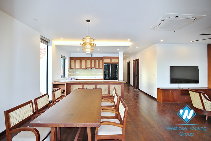 Brand new and Japanese style 3 beds apartment for rent in Dang Thai Mai area, Tay Ho