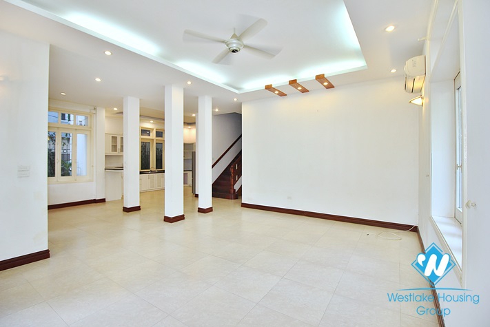 Unfurnished house with big yard for rent in To Ngoc Van st, Tay Ho