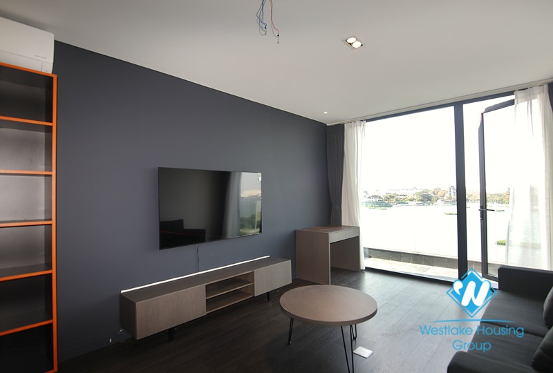 One bedroom duplex lake view apartment for rent in Truc Bach.