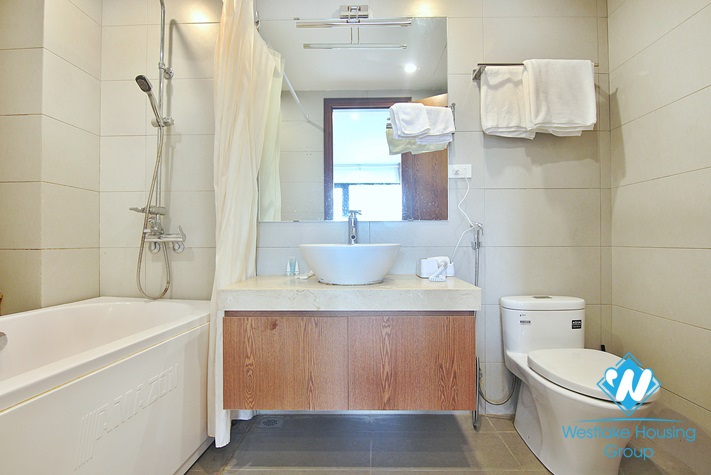 Nice apartment with fully furnished for rent in Trinh Cong Son street, Tay Ho district.