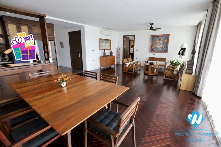 A charming  4beds flat for lease in Ton That Thiep st, Hoan Kiem