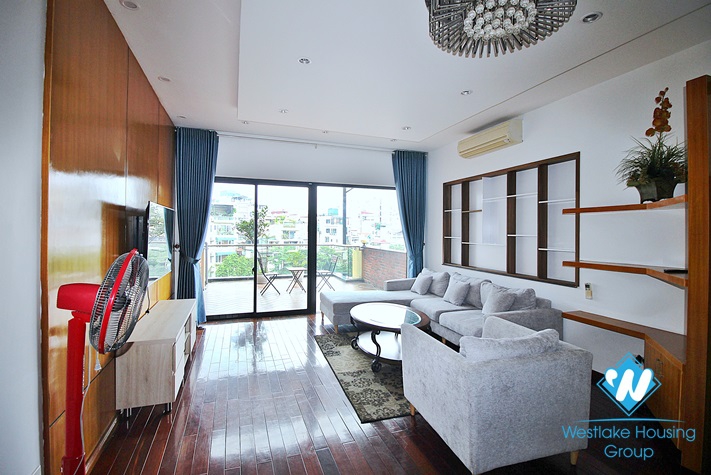 Lake view and spacious 3 beds apartment for lease in Vu Mien st, Tay Ho