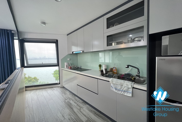 Studio lake view apartment for rent in Vu Mien st, Tay Ho district.