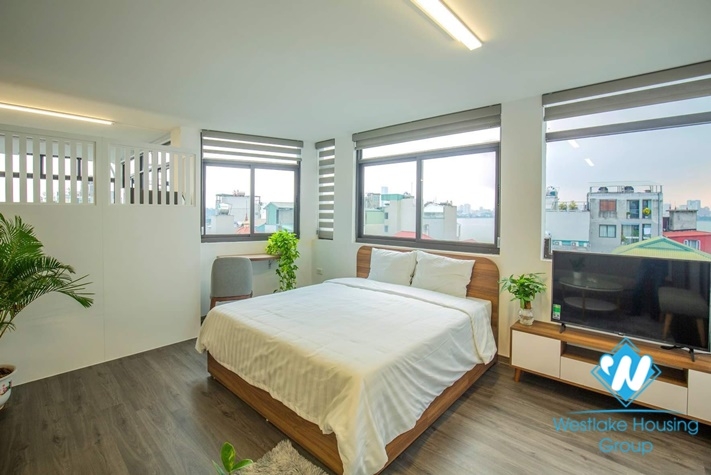 Nice apartment Studio in hight floor for rent in Vu Mien st, Tay Ho district.
