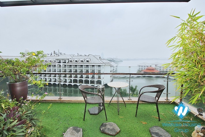 Supper nice apartment with nice view from the balcony of apartment for rent in Tu Hoa St 