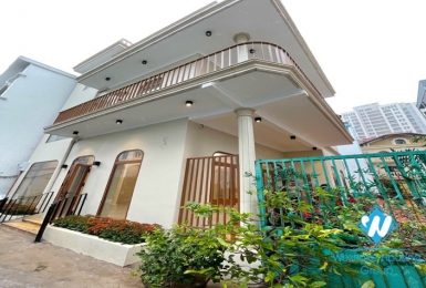 New modern house for rent in Lac Long Quan st, Tay Ho district.